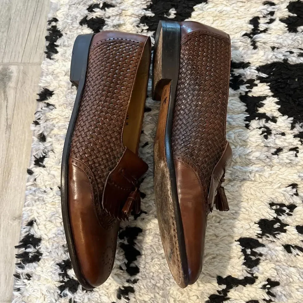MEZLAN COZUMEL TASSEL MEN LOAFERS SIZE 10 MADE SPAIN GOOD PRE OWNED CONDITION!